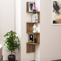Hanah Home Estantería de Pared Walnut
